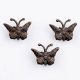Antique Butterfly Metal Wall Hooks Pack of 3
